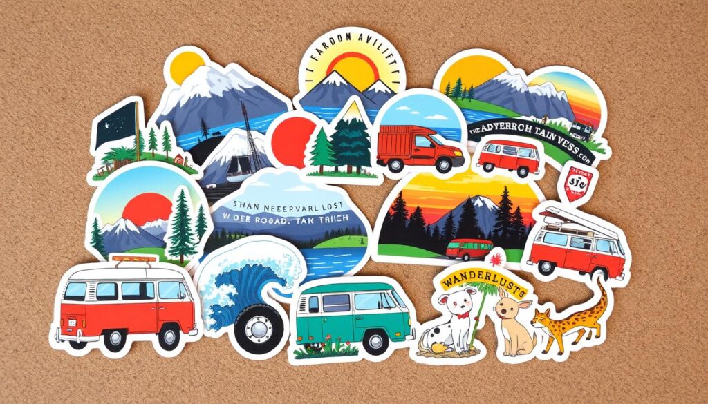 vanlife stickers